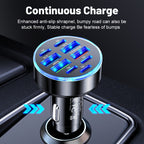 KAXOE 9 Port 5 PD 4 USB Fast Charging Car Phone Charger Portable Charger Car USB Charger PD+QC3.0 Compatible with iPhone for Samsung