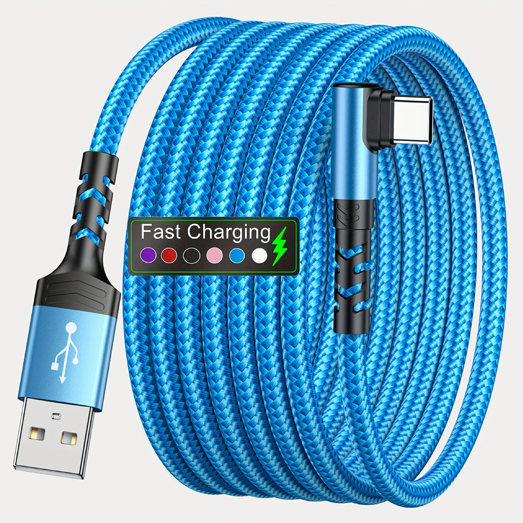 USB-C Fast Charging Cable, 3.3ft/6.6ft/9.9ft Nylon Braided, Compatible with for, Xiaomi, Redmi, Oppo, OnePlus, for iPhone 15/16 Series, for Smartphone Charging and Data Syncing