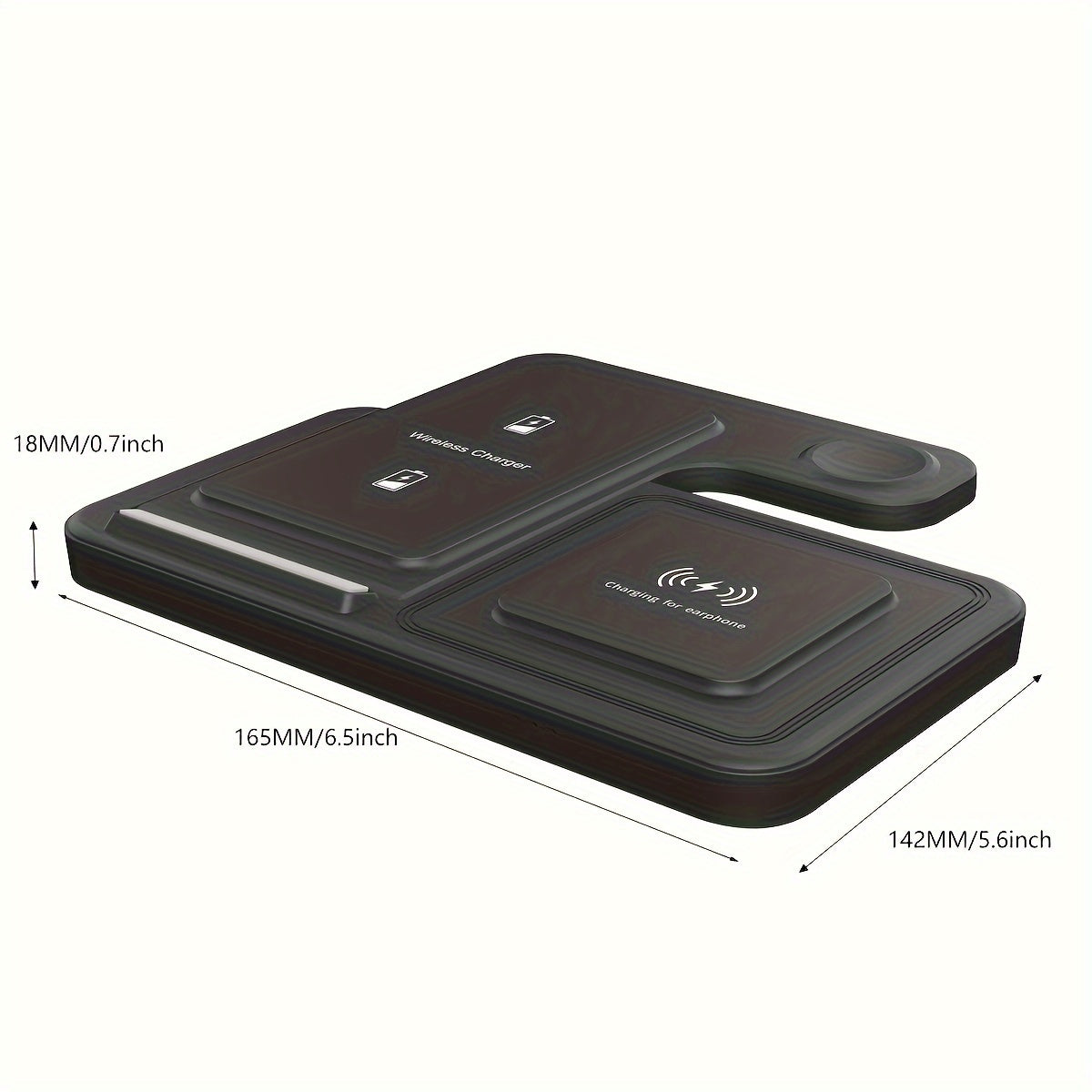 [Fast Wireless Charger Stand] 15W Wireless Charger Stand, TIMESS 3 In 1 Fast Charging Station - For iPhone 15, 14, 13, 12, 11/Pro/Max/Mini/Plus, X, XR, XS/Max, SE, 8/Plus, iWatch 1-9, Airpods 3/2/Pro