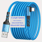 USB-C Fast Charging Cable, 3.3ft/6.6ft/9.9ft Nylon Braided, Compatible with for, Xiaomi, Redmi, Oppo, OnePlus, for iPhone 15/16 Series, for Smartphone Charging and Data Syncing