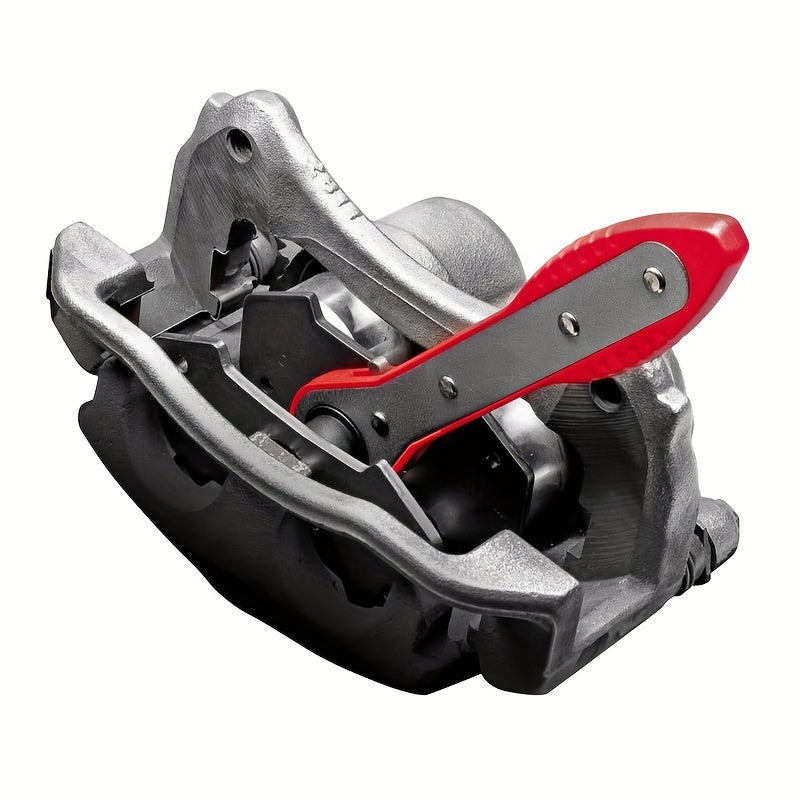 1pc Universal Auto Ratchet Brake Piston Wrench Expander, 360 Degree Rotating Ratchet Red Caliper Piston Expander, Repair Shop Tool, Automotive Essential Emergency Tool