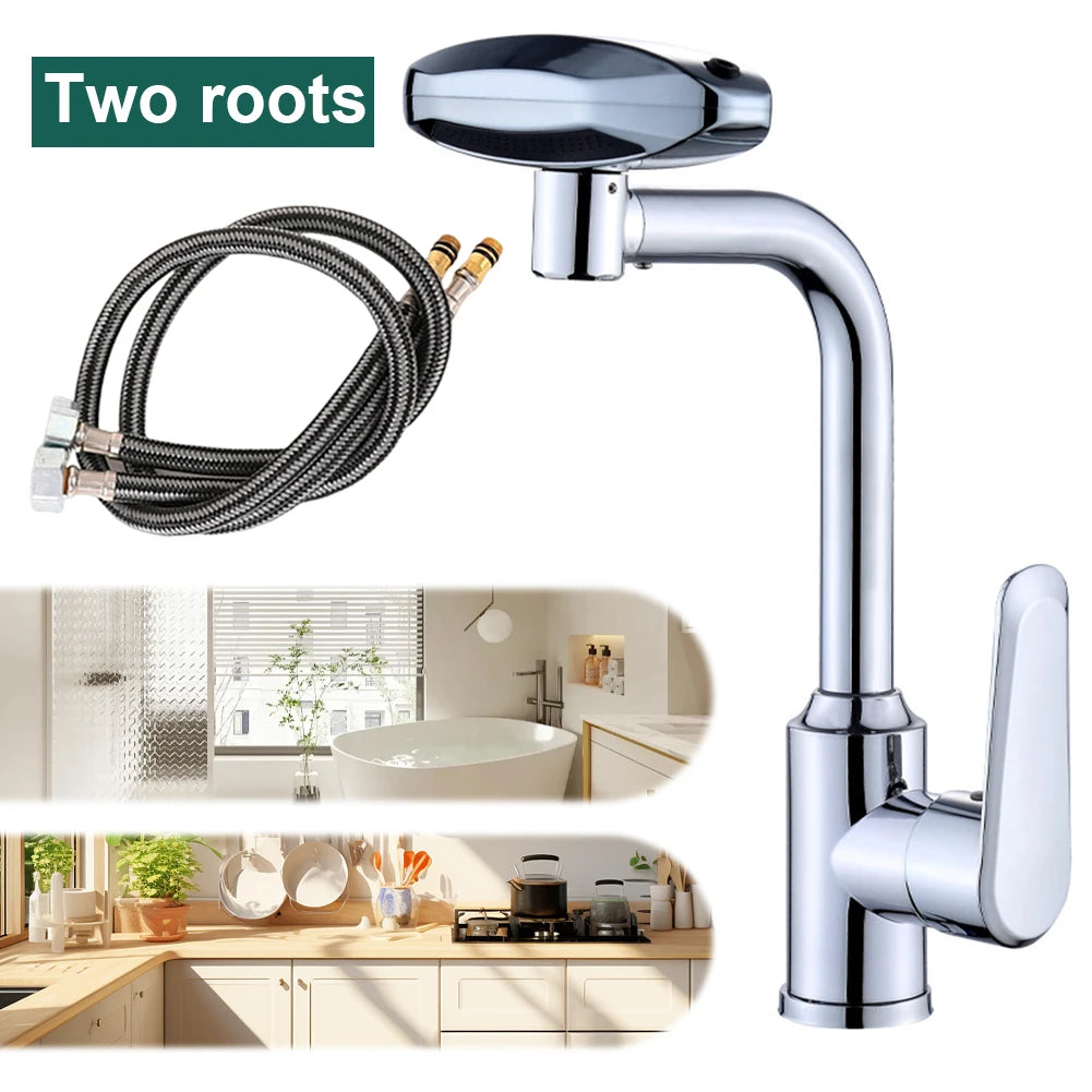 360 Degree Swivel Faucet Rotating Faucet 4 Modes Kitchen Sink Faucet Multifunctional Drinking Water Faucet for Kitchen Bathroom