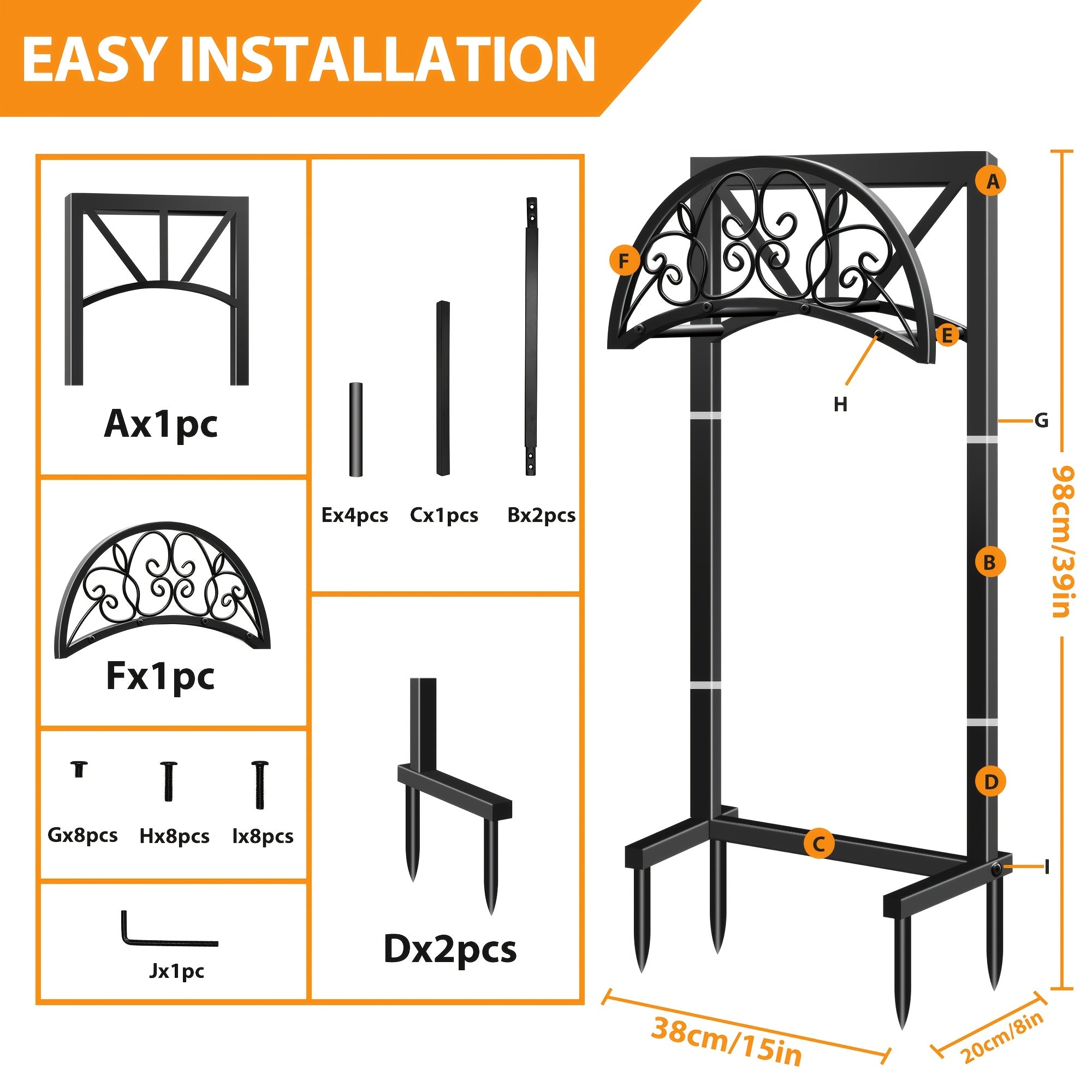 1pc Metal Garden Hose Holder, Outdoor Water Hose Holder with Hose Reel, Easy to Assemble, Detachable Design for Convenient Storage, for Outdoor, Garden, Patio Lawn, Black