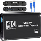 4K Audio Video Capture Card USB 3.0 HDTV Video Capture Device Full HD Recording
