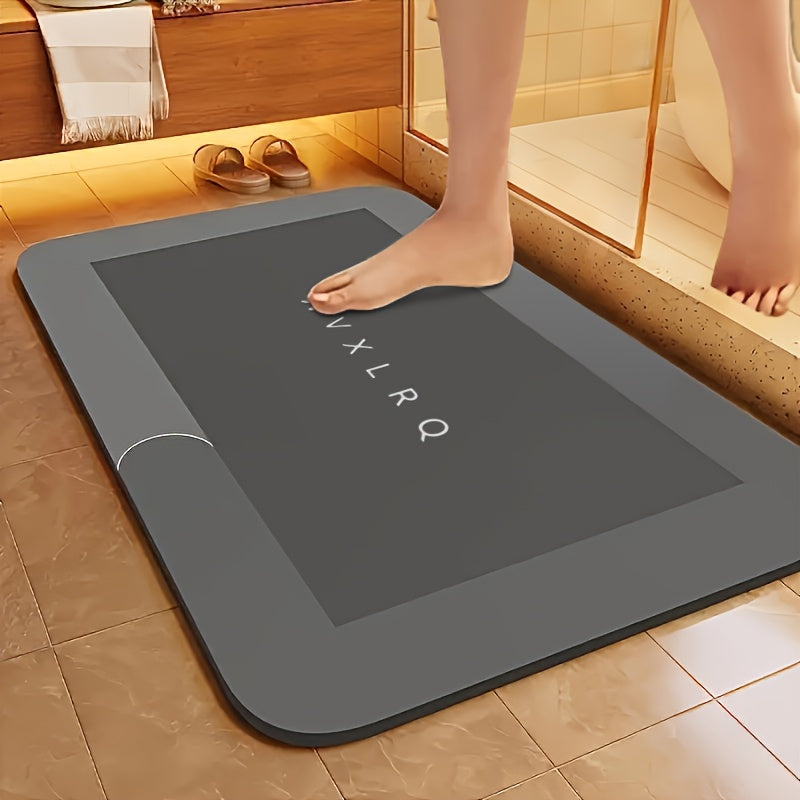 Super Absorbent Diatomite Bath Mat - Quick Dry, Non-slip And Water-absorbing Floor Mat, Soft And Comfortable Bathroom Mat, Suitable for Bathroom, Shower, Laundry Room, Bedroom, Living Room, Doorstep Mat, Kitchen Floor Mat, RV Bathroom, Bath Matts for Bat